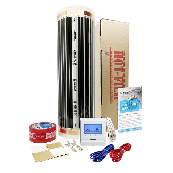 

Пленка нагревательная Korea Heating комплект 14 м² 3080 Вт с программируемым терморегулятором E51.716
