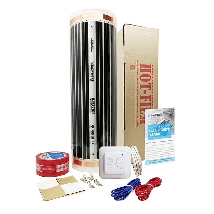 

Пленка нагревательная Korea Heating комплект 16 м2 / 3520 Вт / с механическим терморегулятором