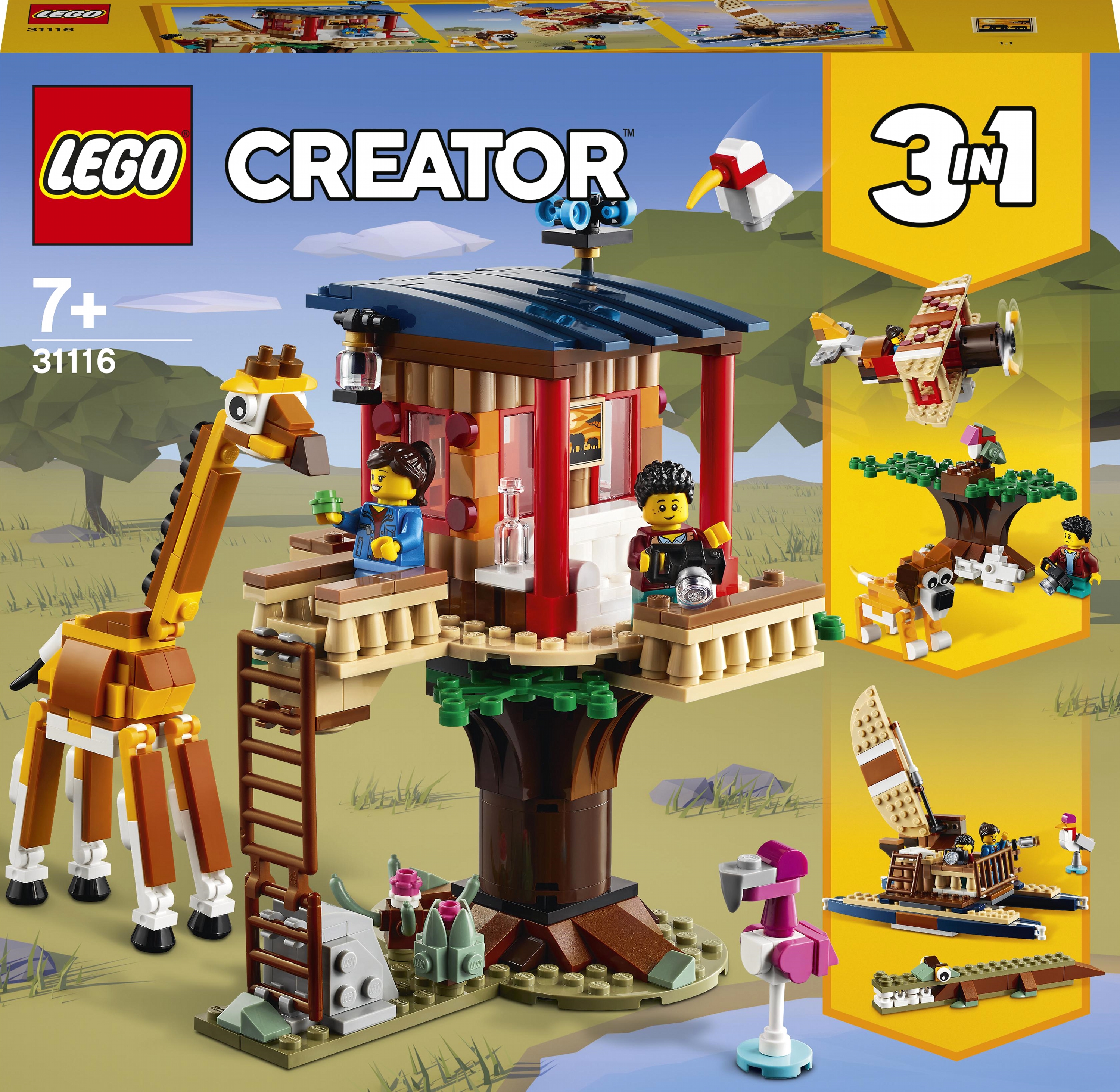 

Конструктор LEGO Creator Домик на дереве для сафари 397 деталей (31116)