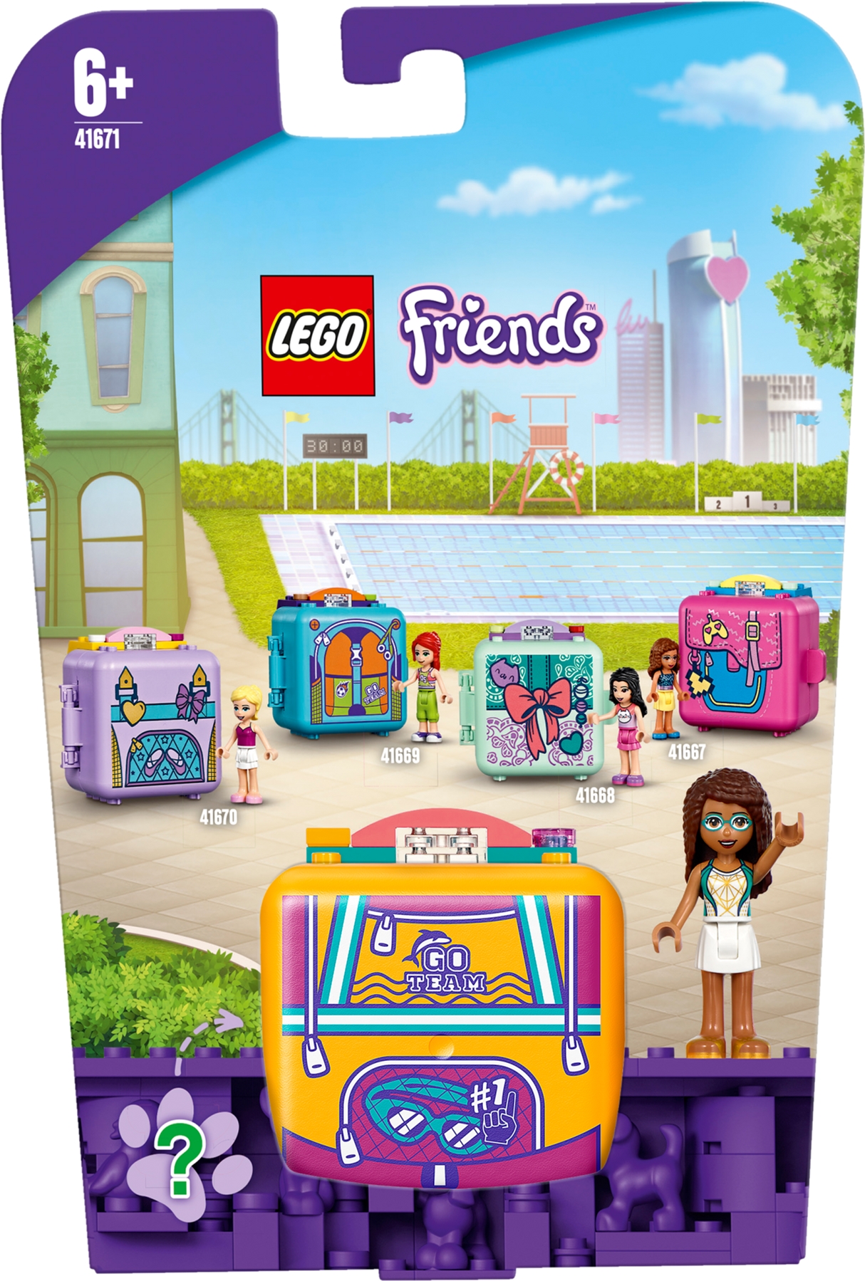 

Конструктор LEGO Friends Кьюб Андреа для плавания 59 деталей (41671)