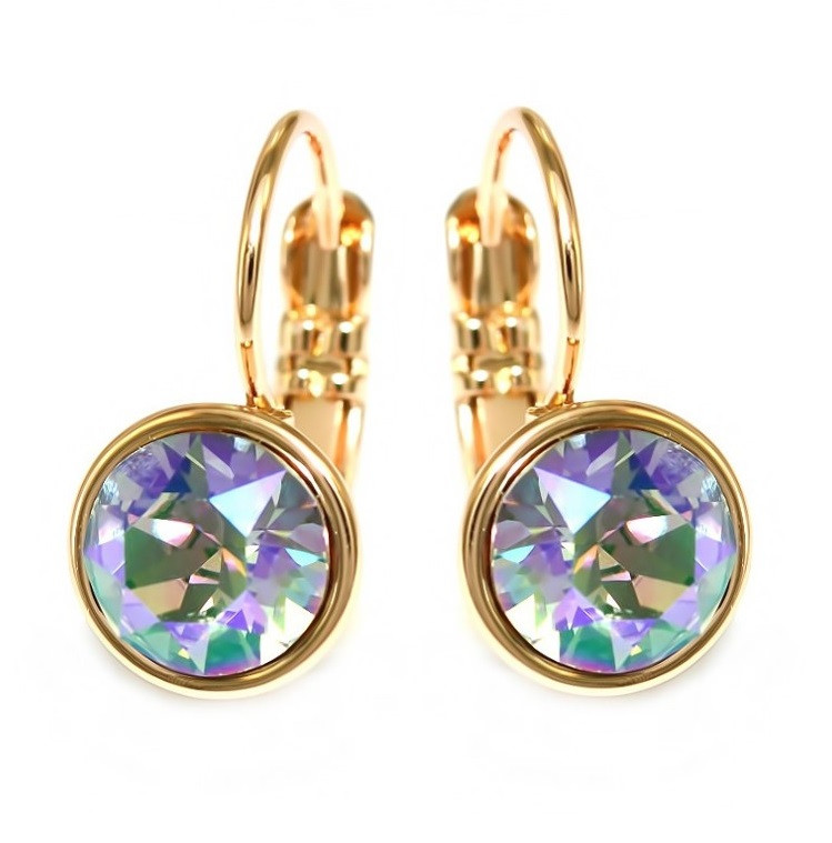 

Серьги с кристаллами Swarovski Xuping Медицинское золото Позолота 18К 1,7 см. хсс-162