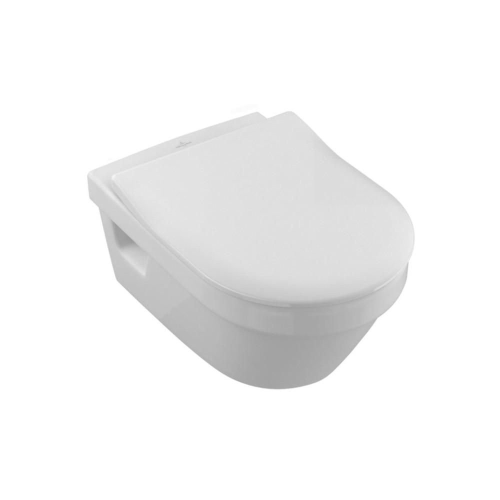 

Унітаз підвісний в комплекті з кришкою, безобідковий VILLEROY & BOCH Architectura White Alpin (5684RS01)