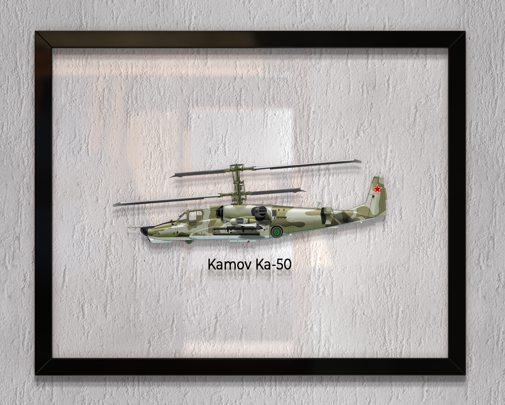 

Принт на стекле Artel «Вертолет Камов Ка-50» 46 x 36см