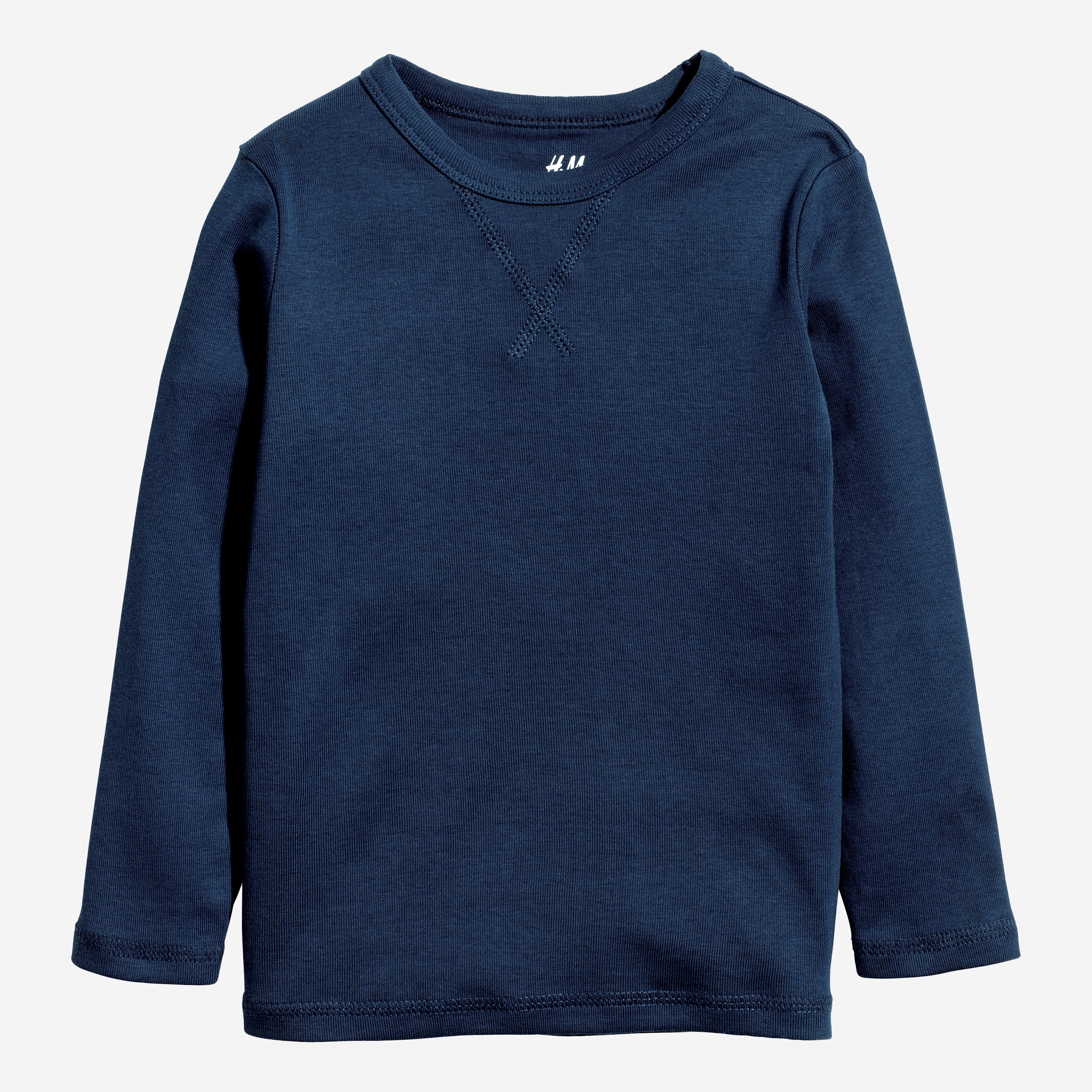 

Футболка с длинными рукавами H&M 493836 98-104 см Темно-синяя (hm08268186038)