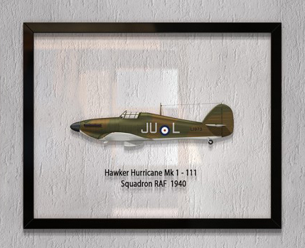 

Принт на стекле Artel «Истребитель Hawker Hurricane Mk 1 111 Эскадрилья 1940 год» 46 x 36см