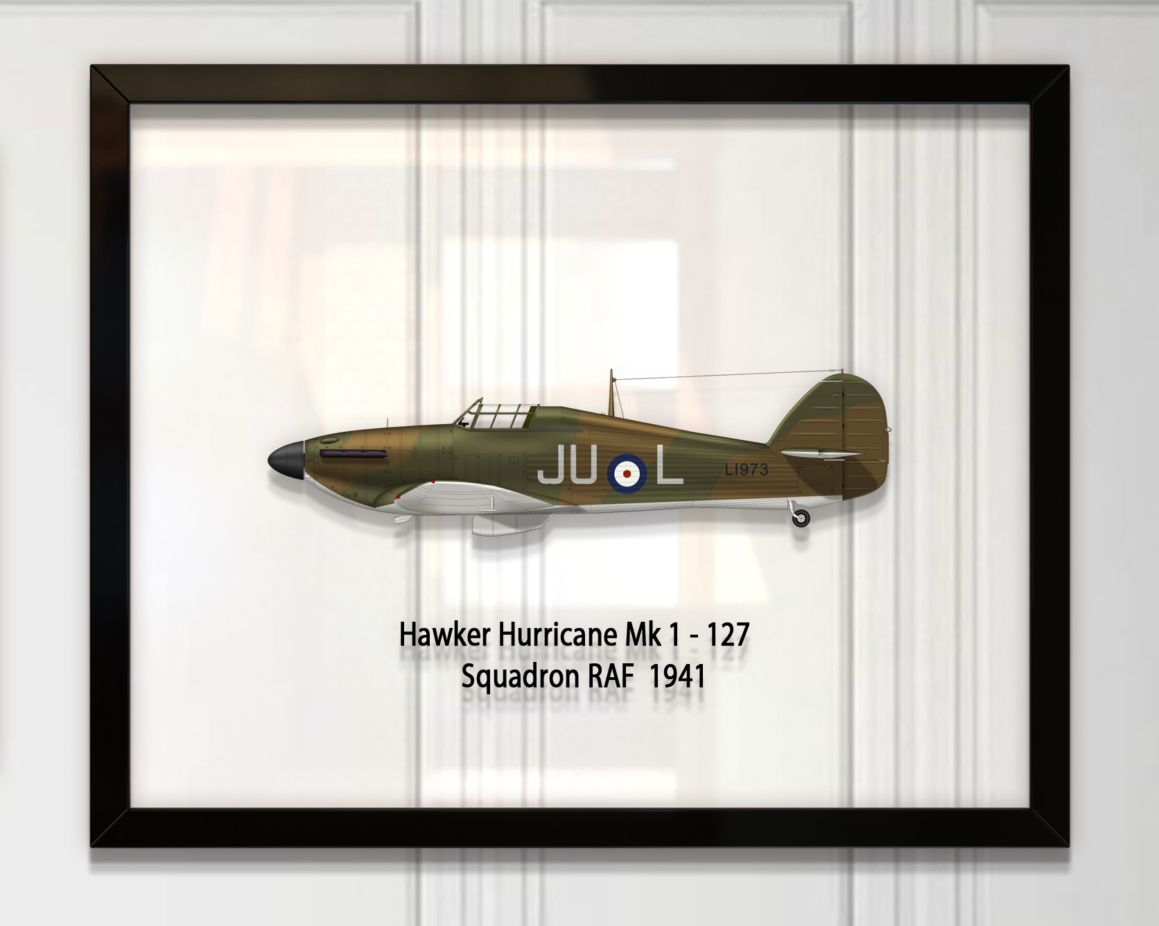 

Принт на стекле Artel «Истребитель Hawker Hurricane Mk 1 127 Эскадрилья 1941 год» 46 x 36см