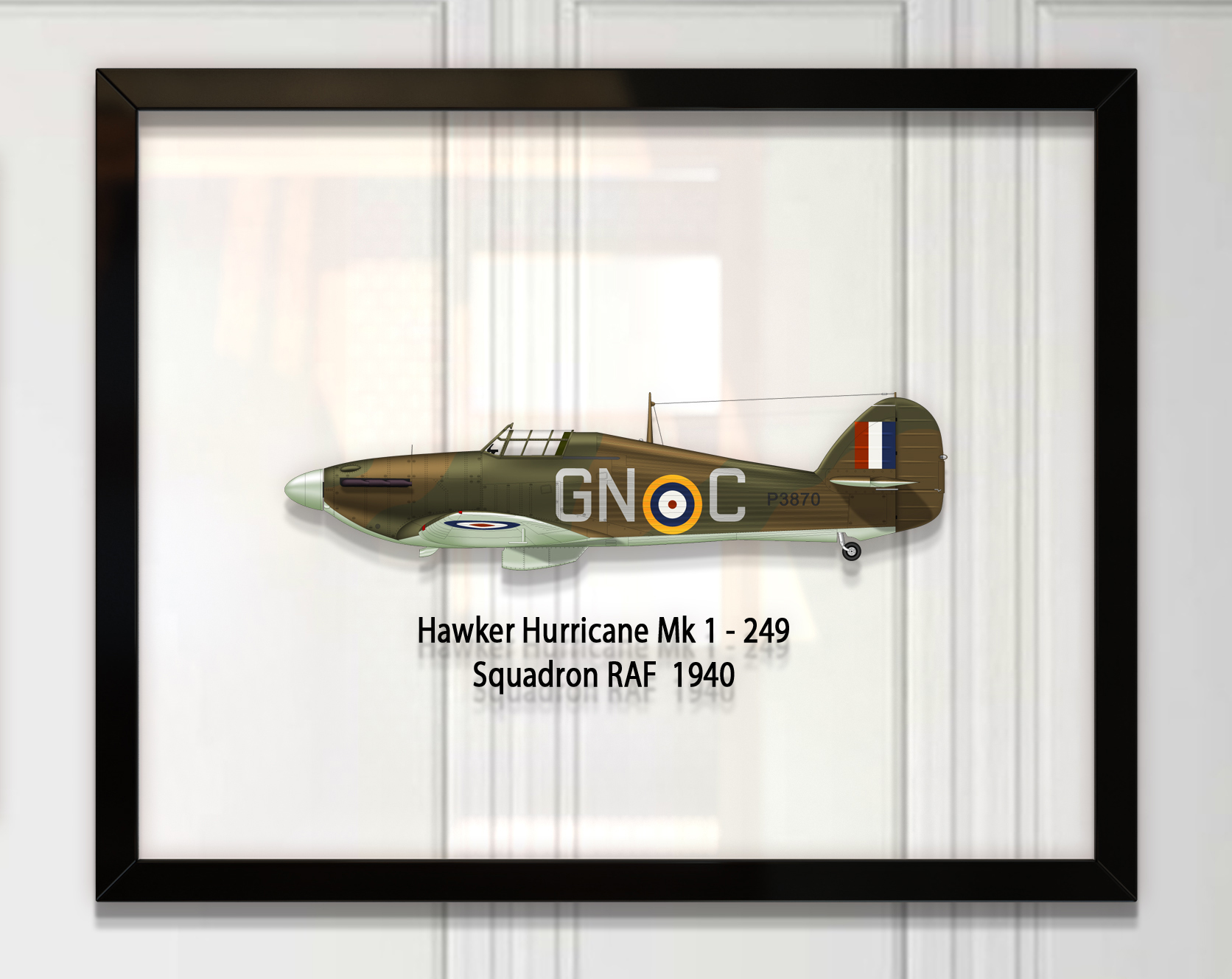 

Принт на стекле Artel «Истребитель Hawker Hurricane Mk 1 249 Эскадрилья 1940 год» 61 x 46см