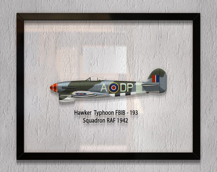 

Принт на стекле Artel «Истребитель Hawker Typhoon 193 Эскадрилья 1942 год» 50 x 40см