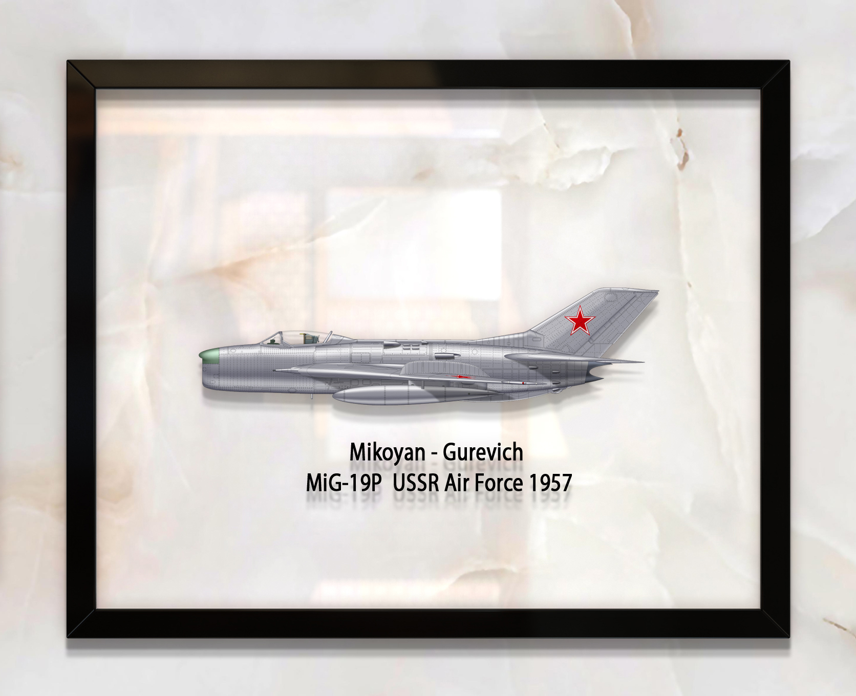 

Принт на стекле Artel «Истребитель МиГ-19 1955 года» 36 x 28см