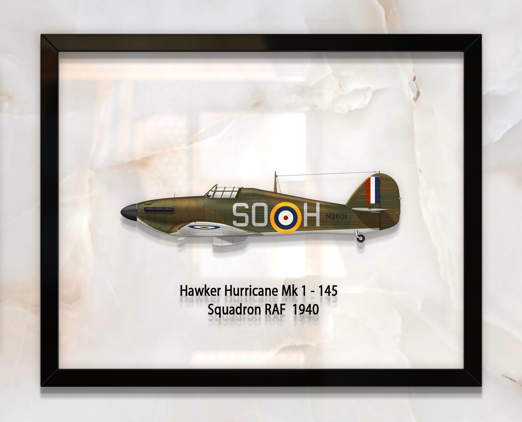 

Принт на стекле Artel «Истребитель Hawker Hurricane Mk 1 145 Эскадрилья 1940 год» 50 x 40см