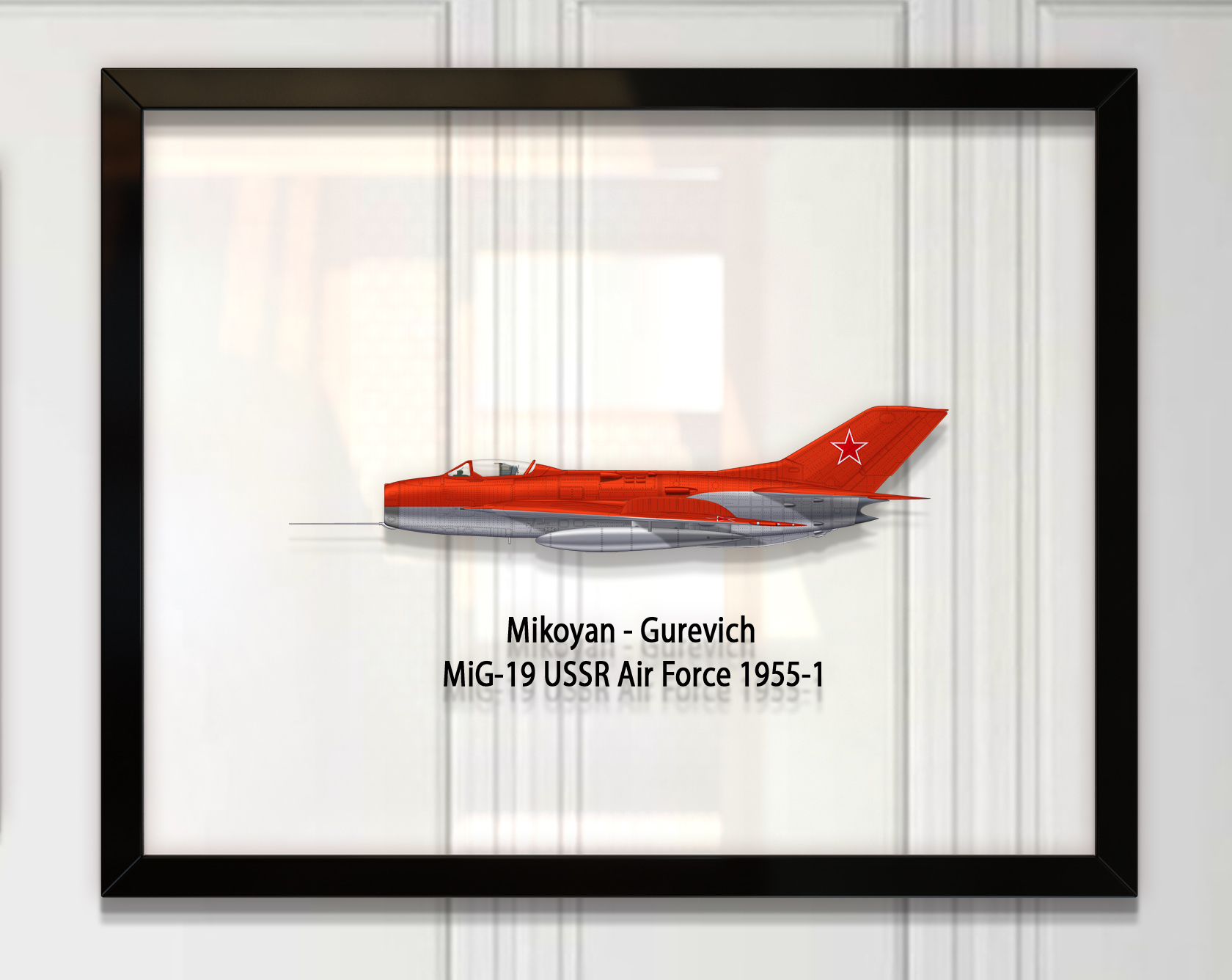 

Принт на стекле Artel «Самолет МиГ-19ПМ 1957 года» 50 x 40см