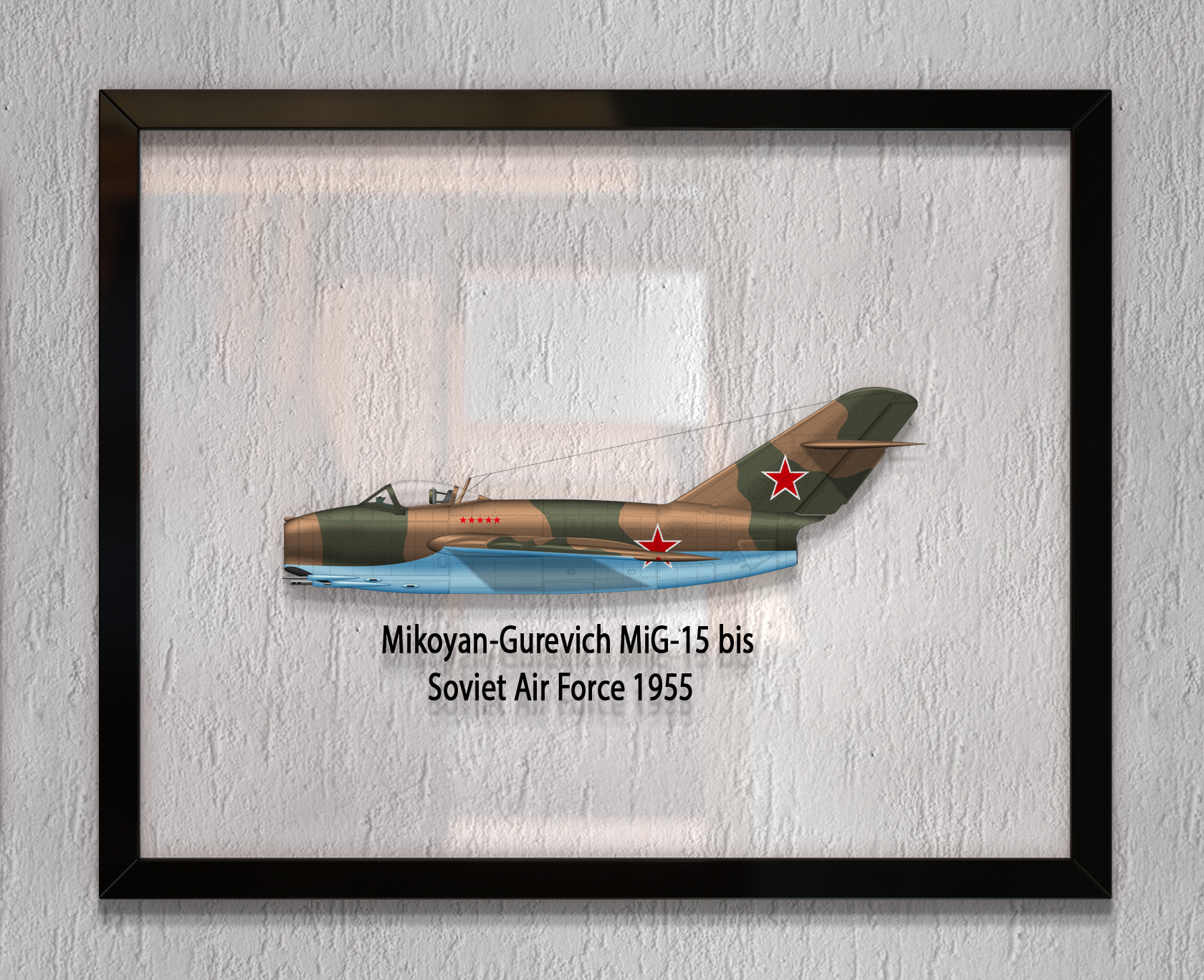 

Принт на стекле Artel «Истребитель МиГ-15 1953 года» 36 x 28см