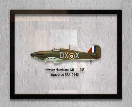 

Принт на стекле Artel «Истребитель Hawker Hurricane Mk 1 245 Эскадрилья 1940 год» 61 x 46см