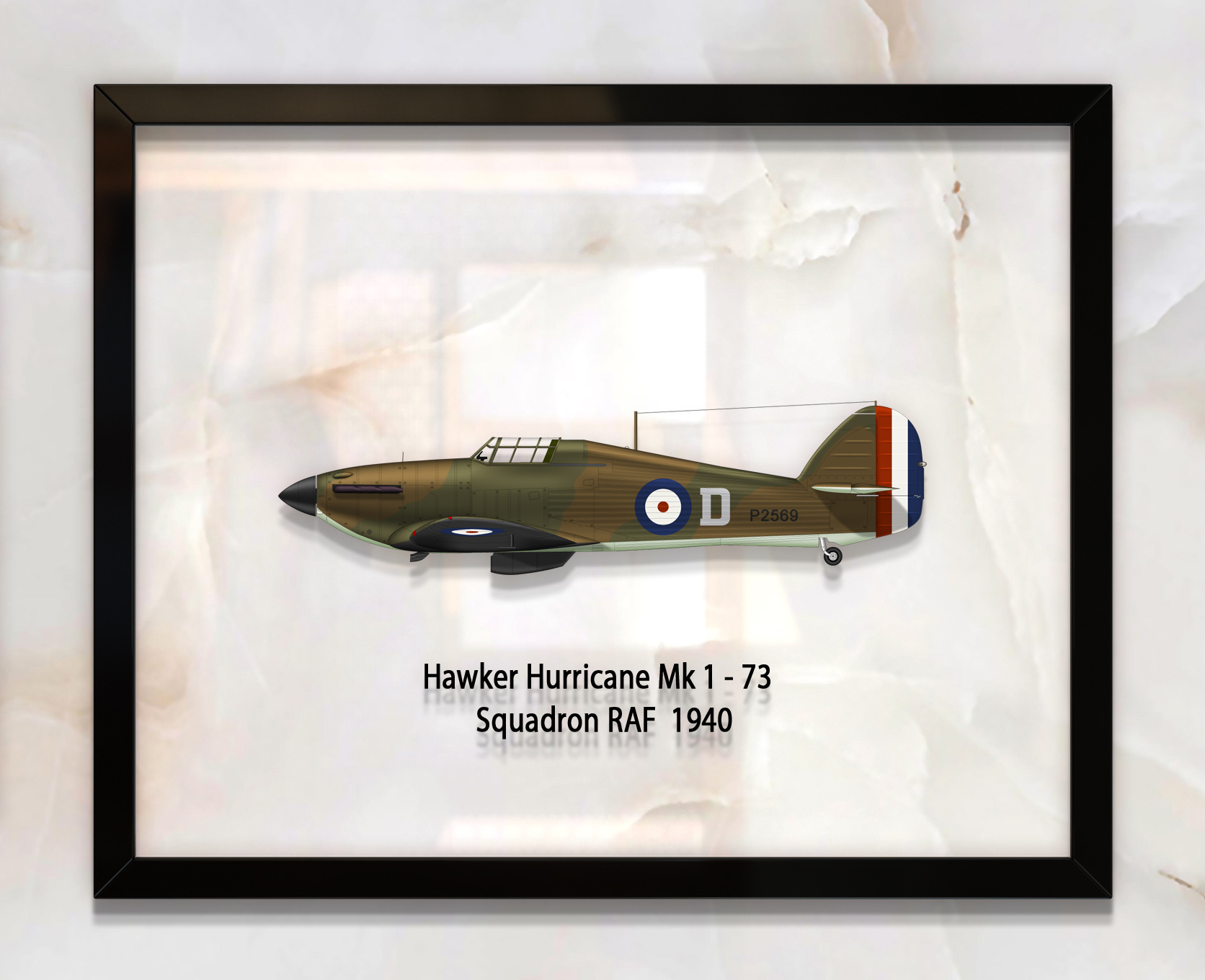 

Принт на стекле Artel «Истребитель Hawker Hurricane Mk 1 73 Эскадрилья 1940 год» 61 x 46см