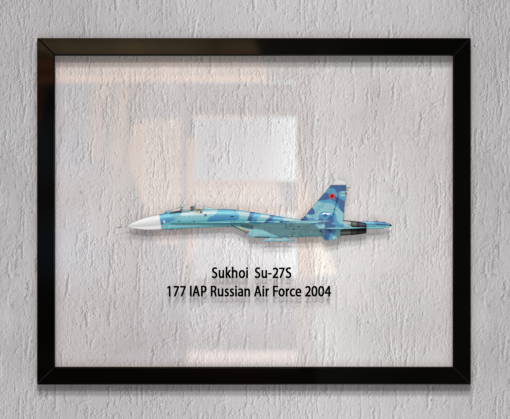 

Принт на стекле Artel «Самолет Су-27С ВВС России 2004 года» 36 x 28см