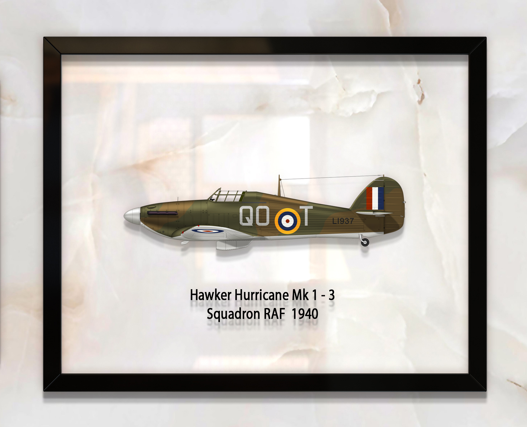 

Принт на стекле Artel «Истребитель Hawker Hurricane Mk 1 3 Эскадрилья 1940 год» 36 x 28см