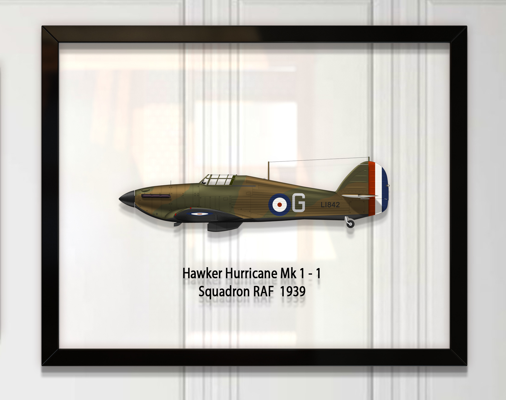

Принт на стекле Artel «Истребитель Hawker Hurricane Mk 1 1 Эскадрилья 1939 год» 50 x 40см