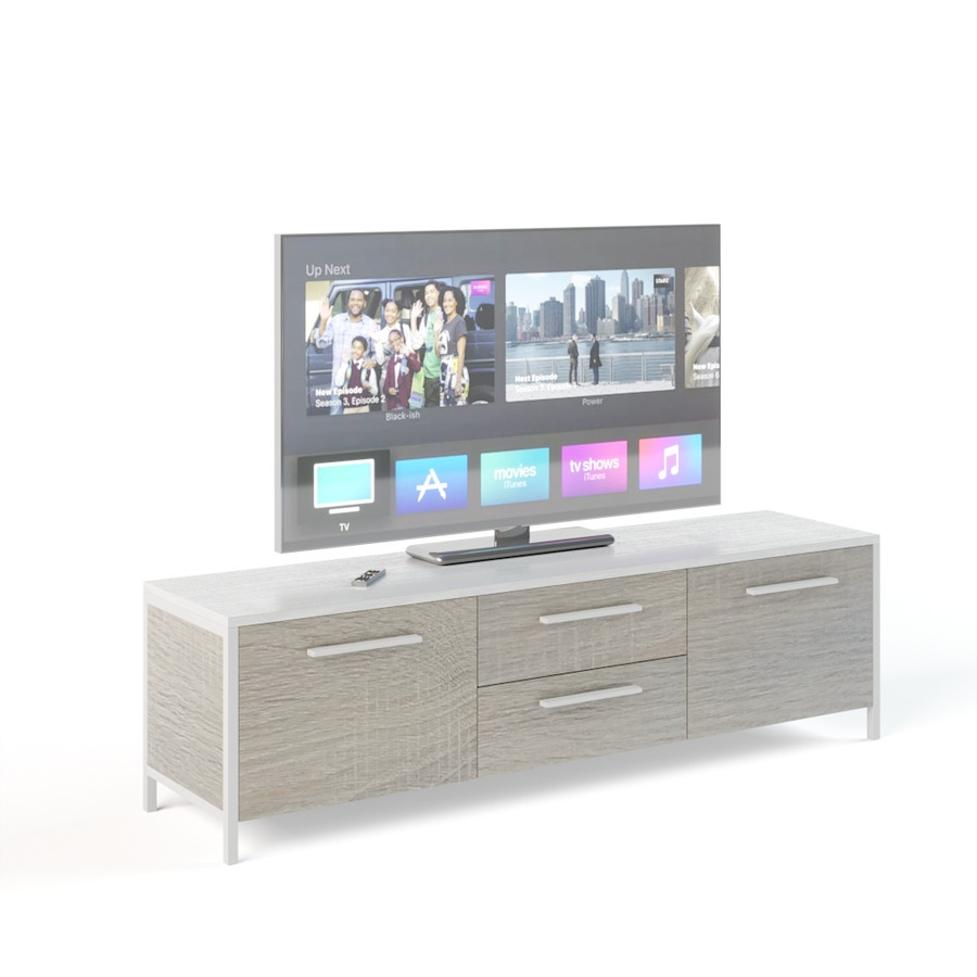 

Тумба под телевизор Fenster UNTV 03W 42,5×155×36,5 Дуб сонома/Белый