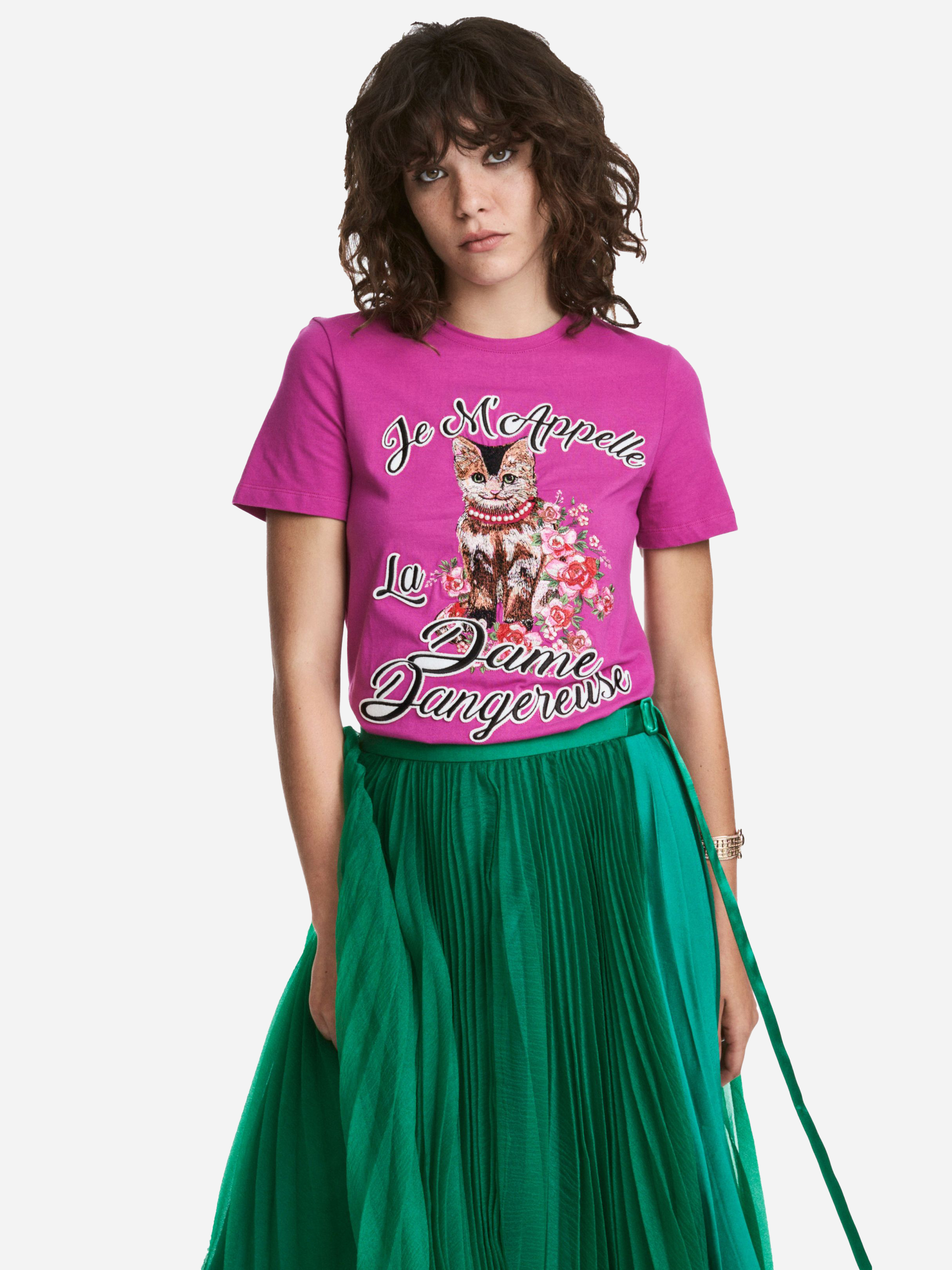

Футболка H&M 5535366-AARE 38 Розовая