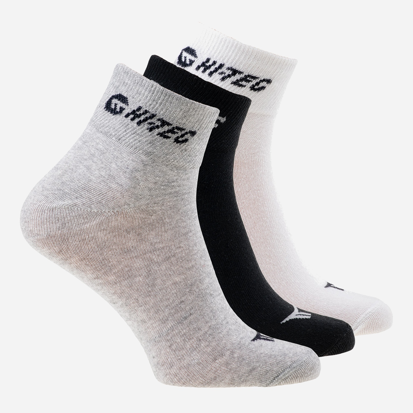 

Носки Hi-Tec Chire Pack - 3 пары Wht/Blk/Grey Melng, Носки Hi-Tec Chire Pack 40-43 3 пары Wht/Blk/Grey Melng