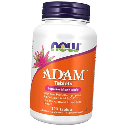 

Витамины для мужчин, Adam, Now Foods 120таб (36128002)