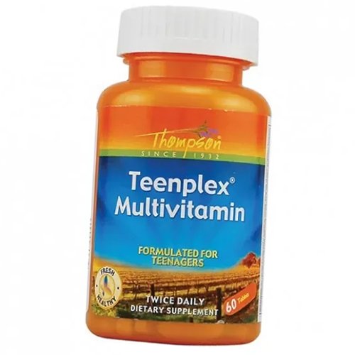 

Мультивитамины для подростков, Teenplex Multivitamin, Thompson 60таб (36412006)