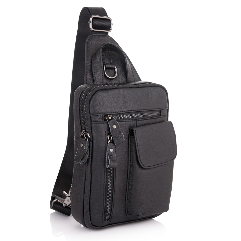 

Кожаный рюкзак мужской Buffalo Bags 17,5х25х5,5 см Черный