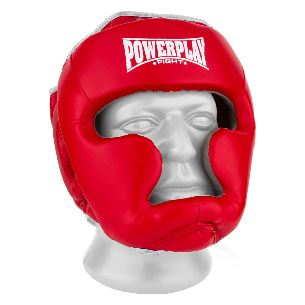 

Шлем боксерський тренировочный PowerPlay M (fit0007626) Красно-белый