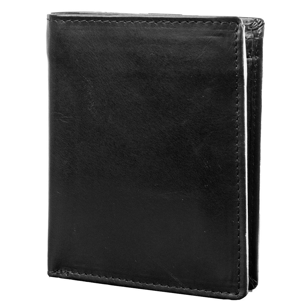 

Кожаное портмоне мужское Smith&Canova 10х12,5х3 см Черный