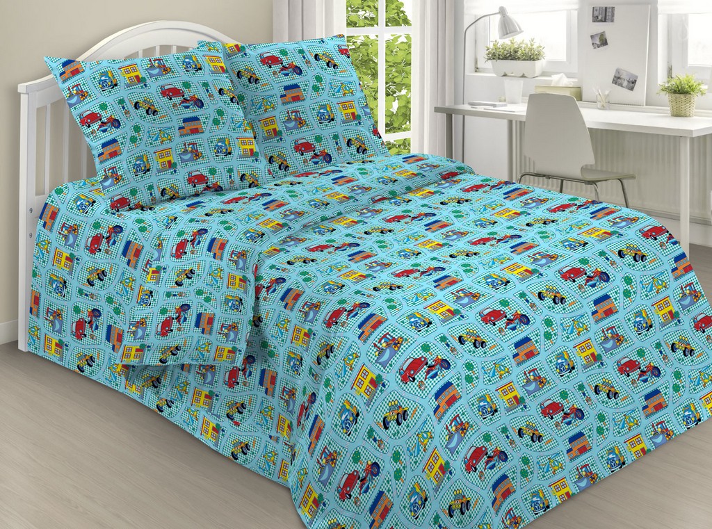 

Комплект постельного белья CottonTwill 150х220 см Голубой