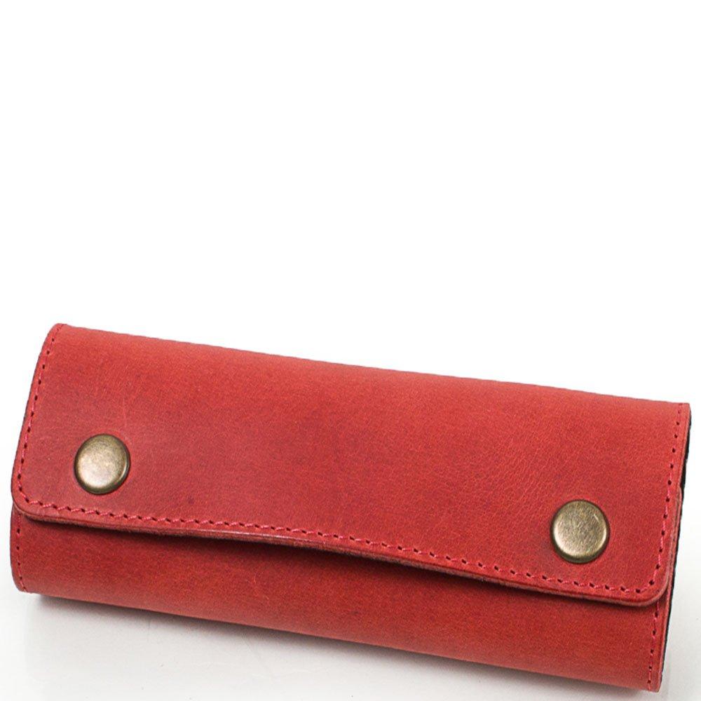 

Кожаная ключница женская DNK Leather 14,5х5,8х2,5 см Красный