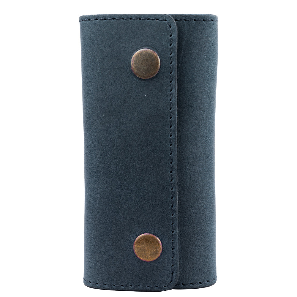 

Кожаная ключница мужская DNK Leather 5х11,5х2 см Синий