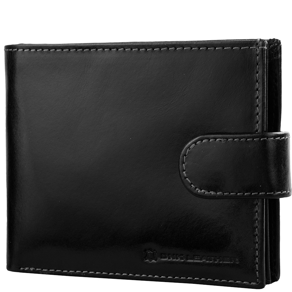 

Кожаное портмоне мужское DNK Leather 12х9,5х2,5 см Черный