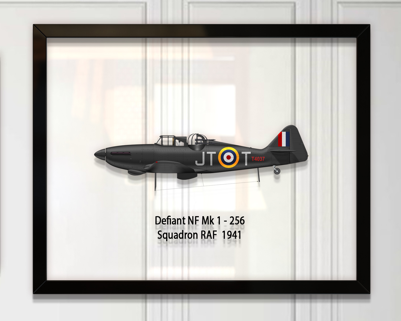 

Принт на стекле Artel «Истребитель Boulton Paul Defiant Mk 1 256 Эскадрилья 1941 год» 36 x 28см