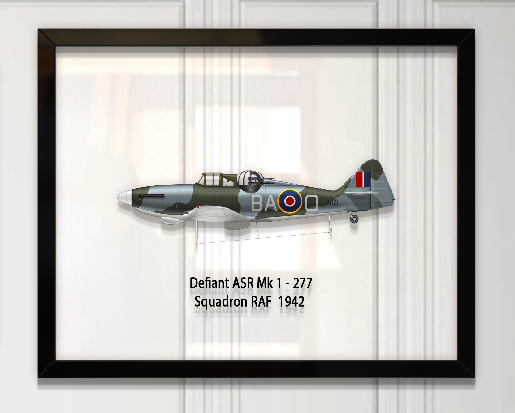

Принт на стекле Artel «Истребитель Boulton Paul Defiant Mk 1 277 Эскадрилья 1942 год» 50 x 40см