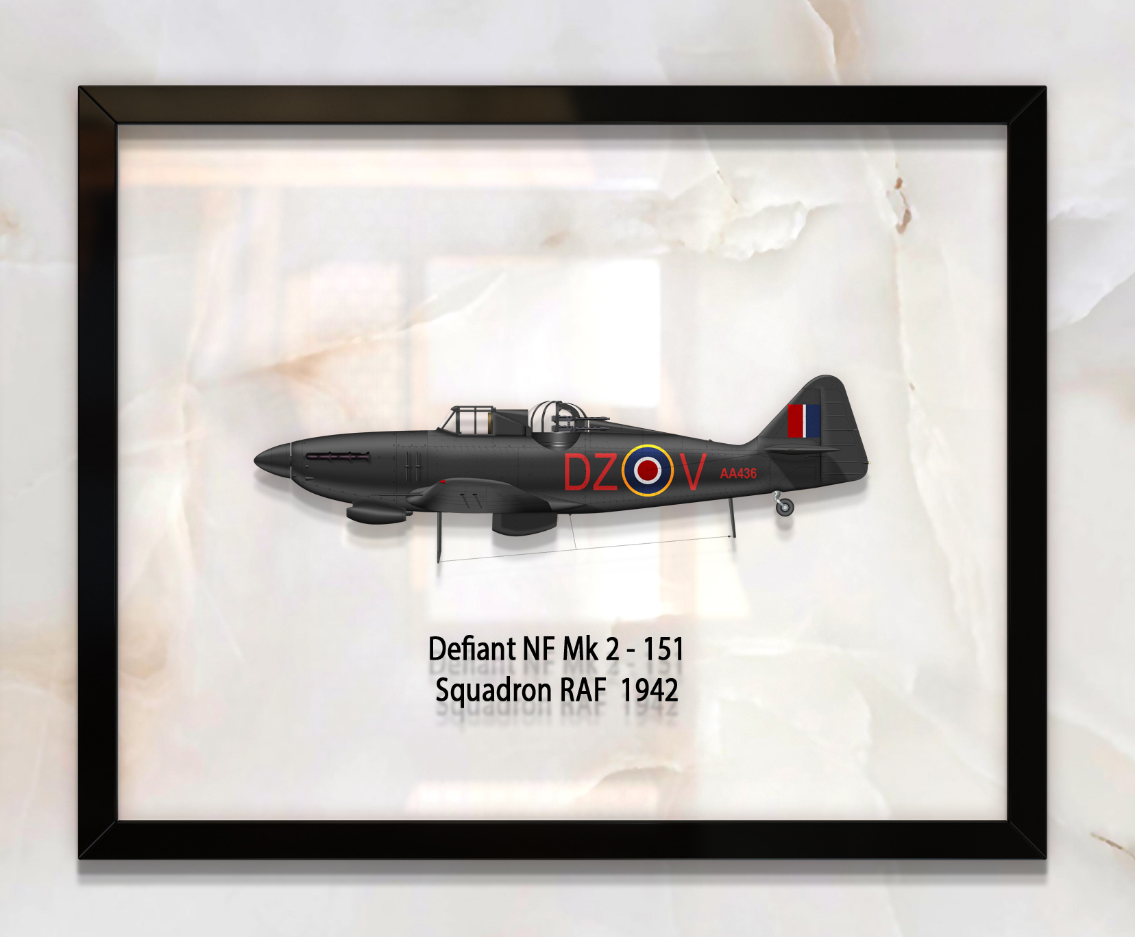 

Принт на стекле Artel «Истребитель Boulton Paul Defiant Mk 1 151 Эскадрилья 1942 год» 46 x 36см