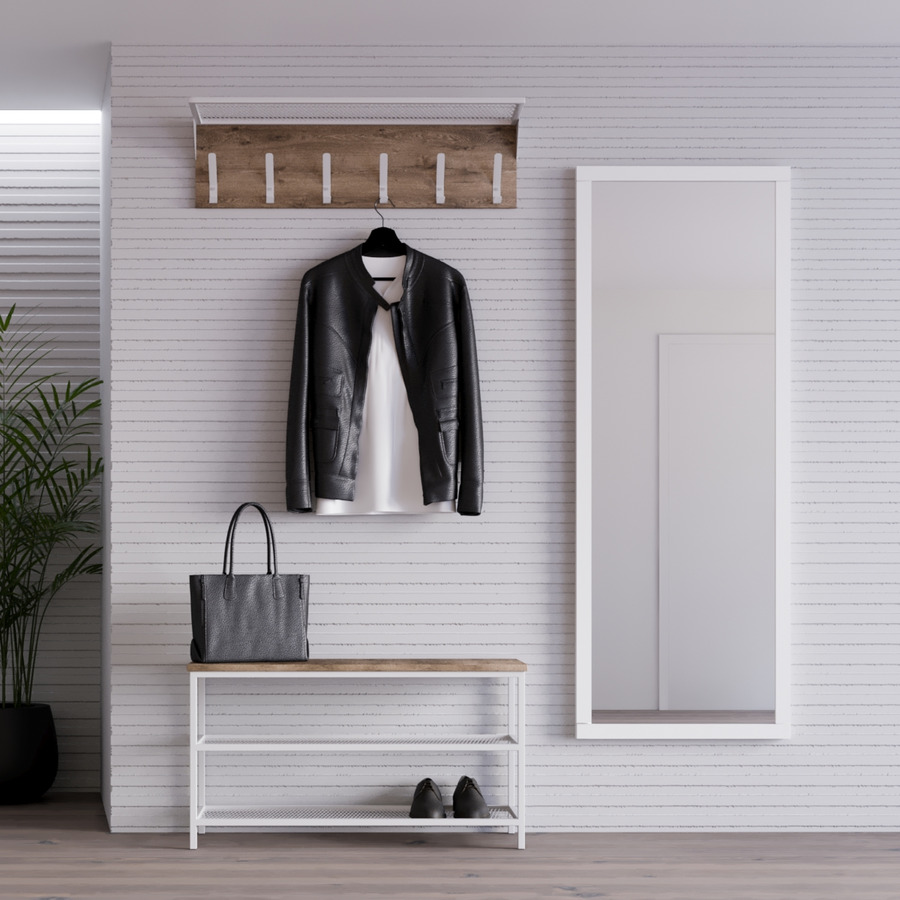 

Прихожая Fenster Эмбер 2 880 Белая ДСП Аликанте