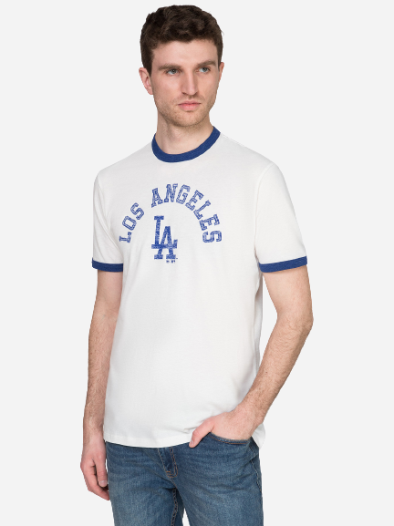 

Футболка 47Brand 47 Free Style Ringer Los Angel 482909-FS L Белая