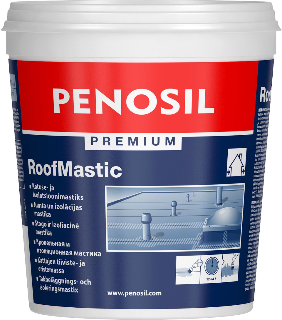 

Мастика гидроизоляционная водоотталкивающая Penosil Premium RoofMastik 1 л White (Y0085)