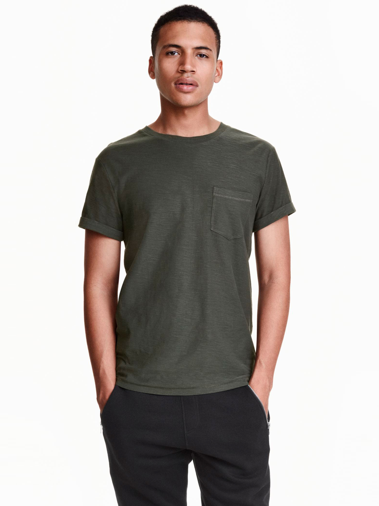 

Футболка H&M 2547534 XS Темно-зеленая