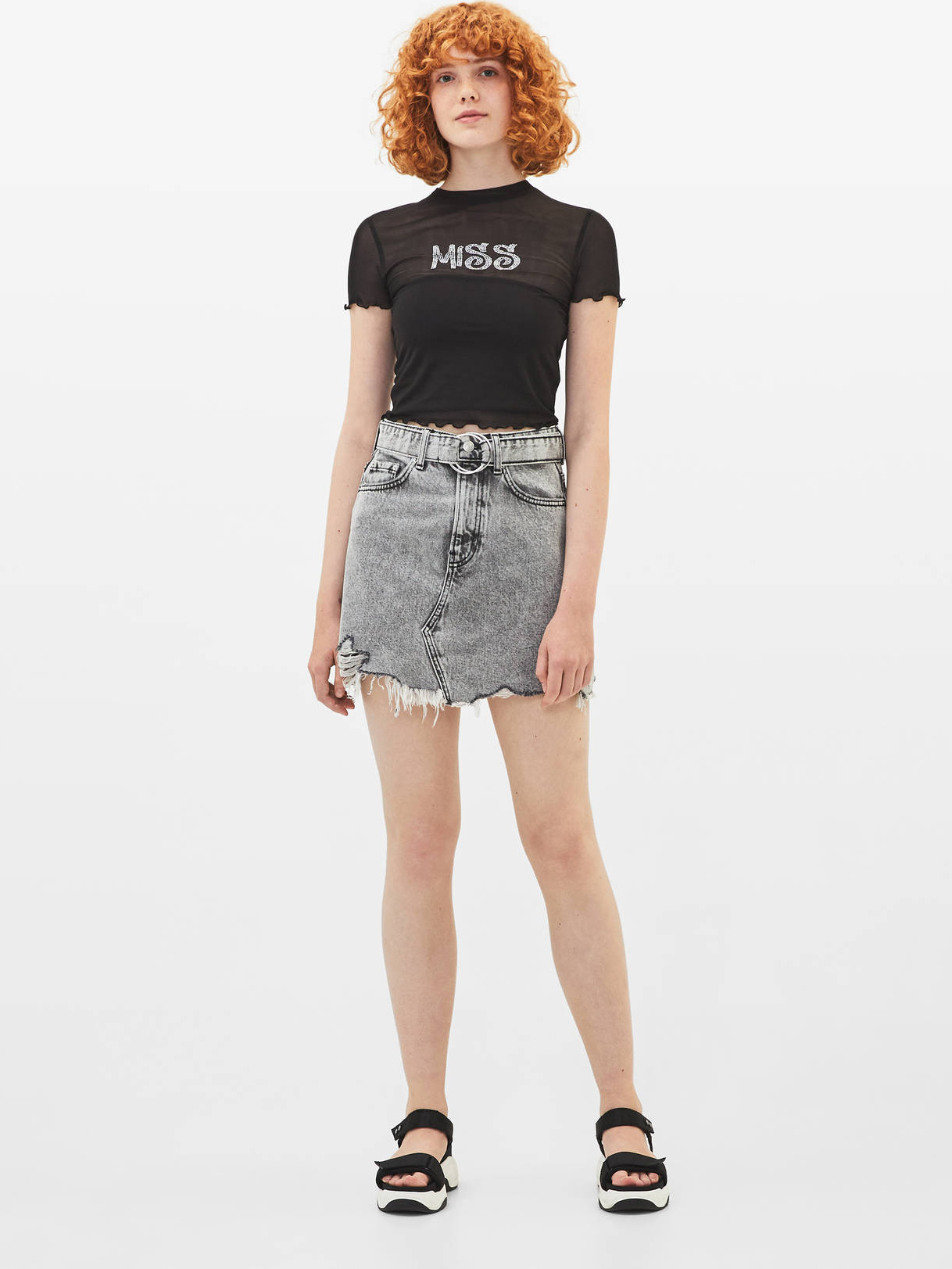 

Футболка Bershka 07269058800  Черная, Футболка Bershka 07269058800 XS Черная
