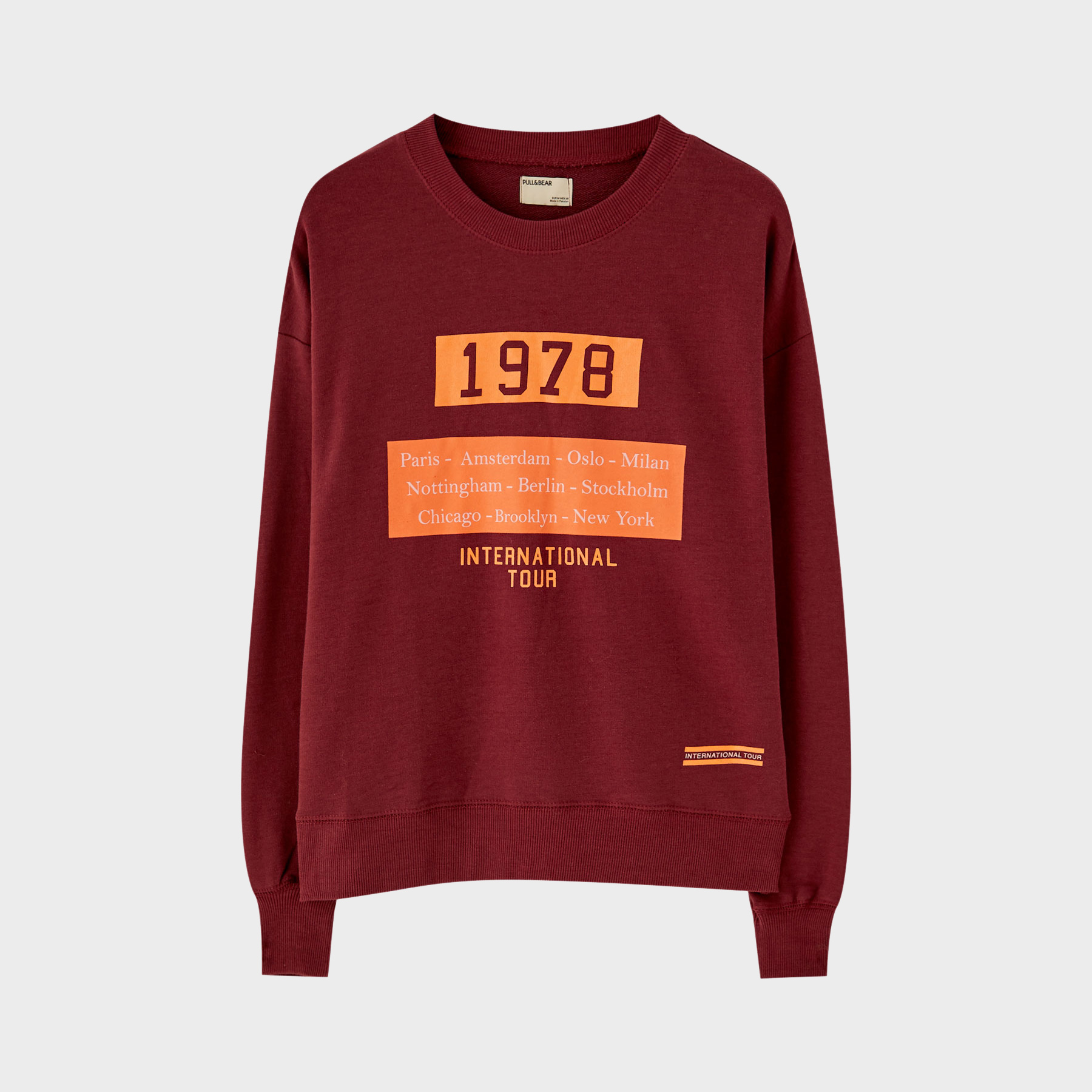 

Свитшот Pull & Bear 09591339605  Принт, Свитшот Pull & Bear 09591339605 M Принт