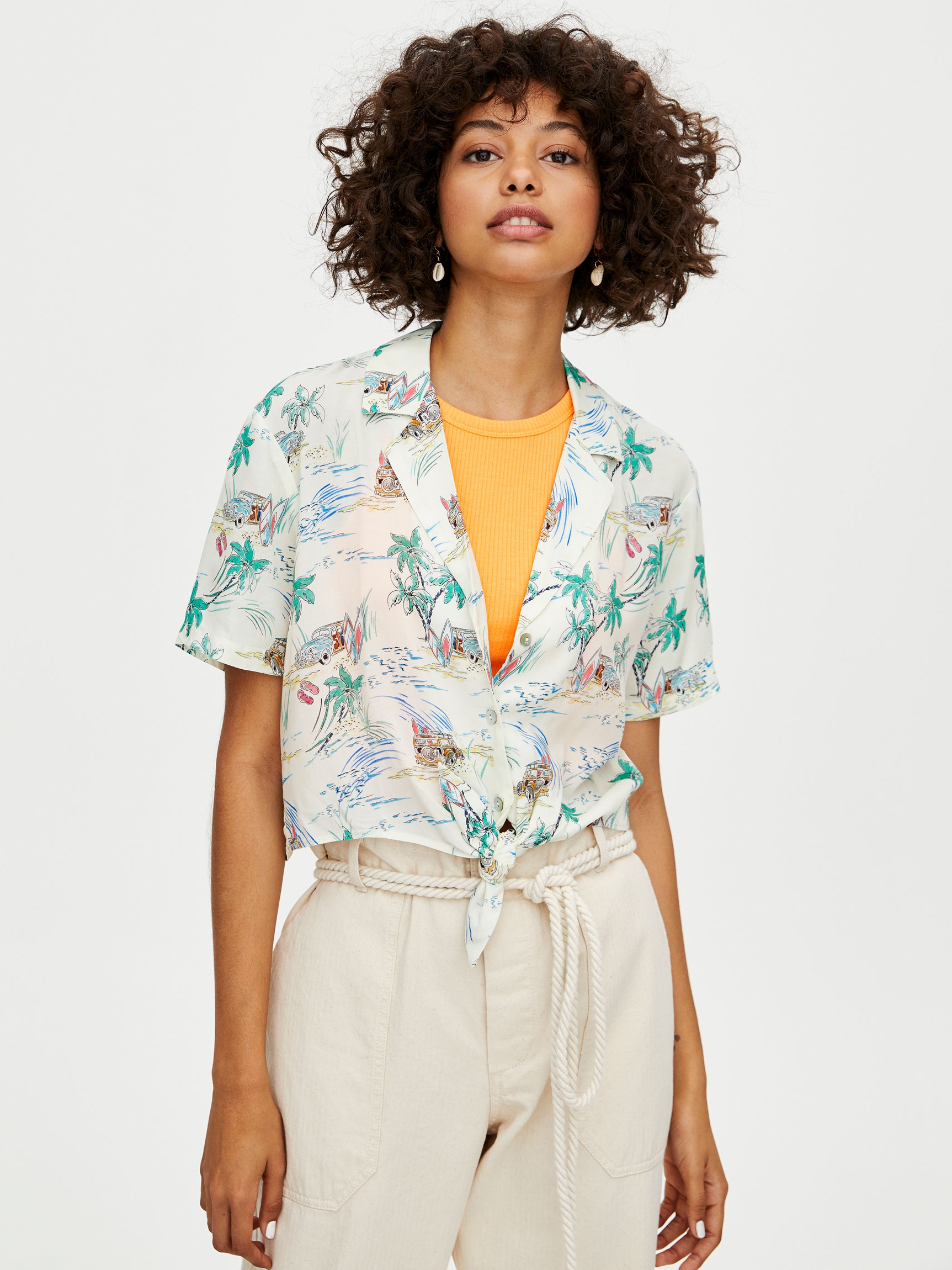 

Рубашка Pull & Bear 09474400423 S Принт