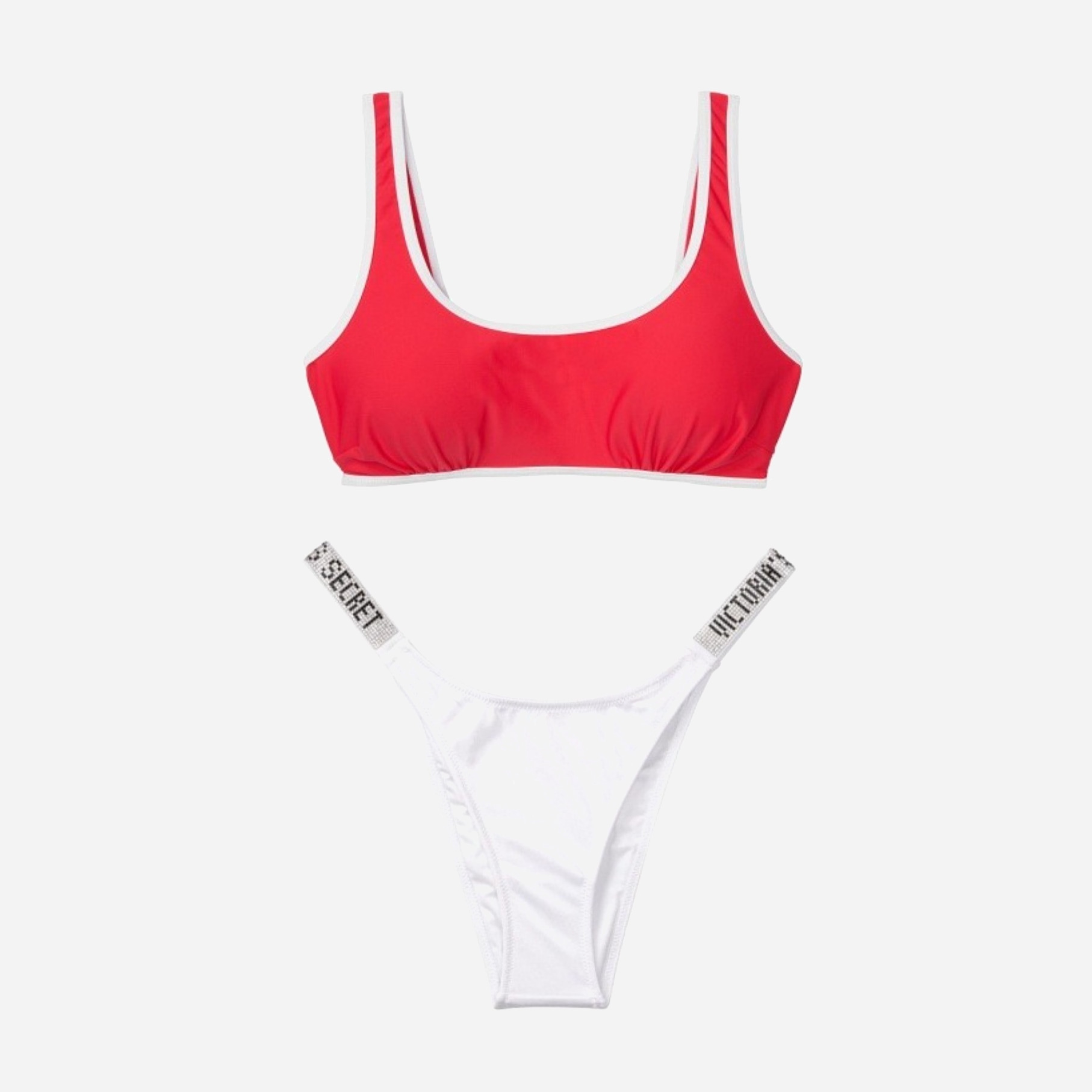 

Купальник раздельный женский Victoria's Secret 47895500 34C/M Красный/Белый