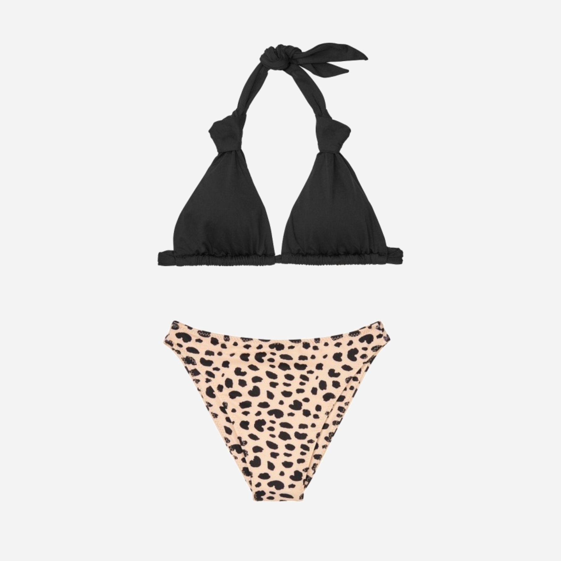 

Купальник раздельный женский Victoria's Secret 402699516 L Черный/Леопардовый