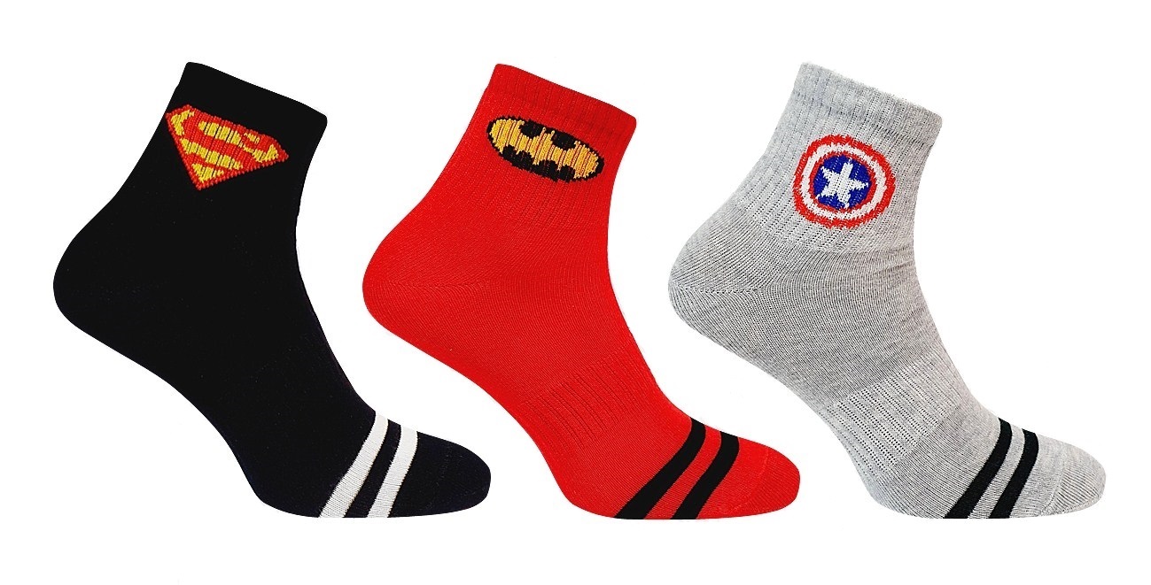 

Набір шкарпеток Super Socks Супергерої 3 пари р. 36-40 (S020)