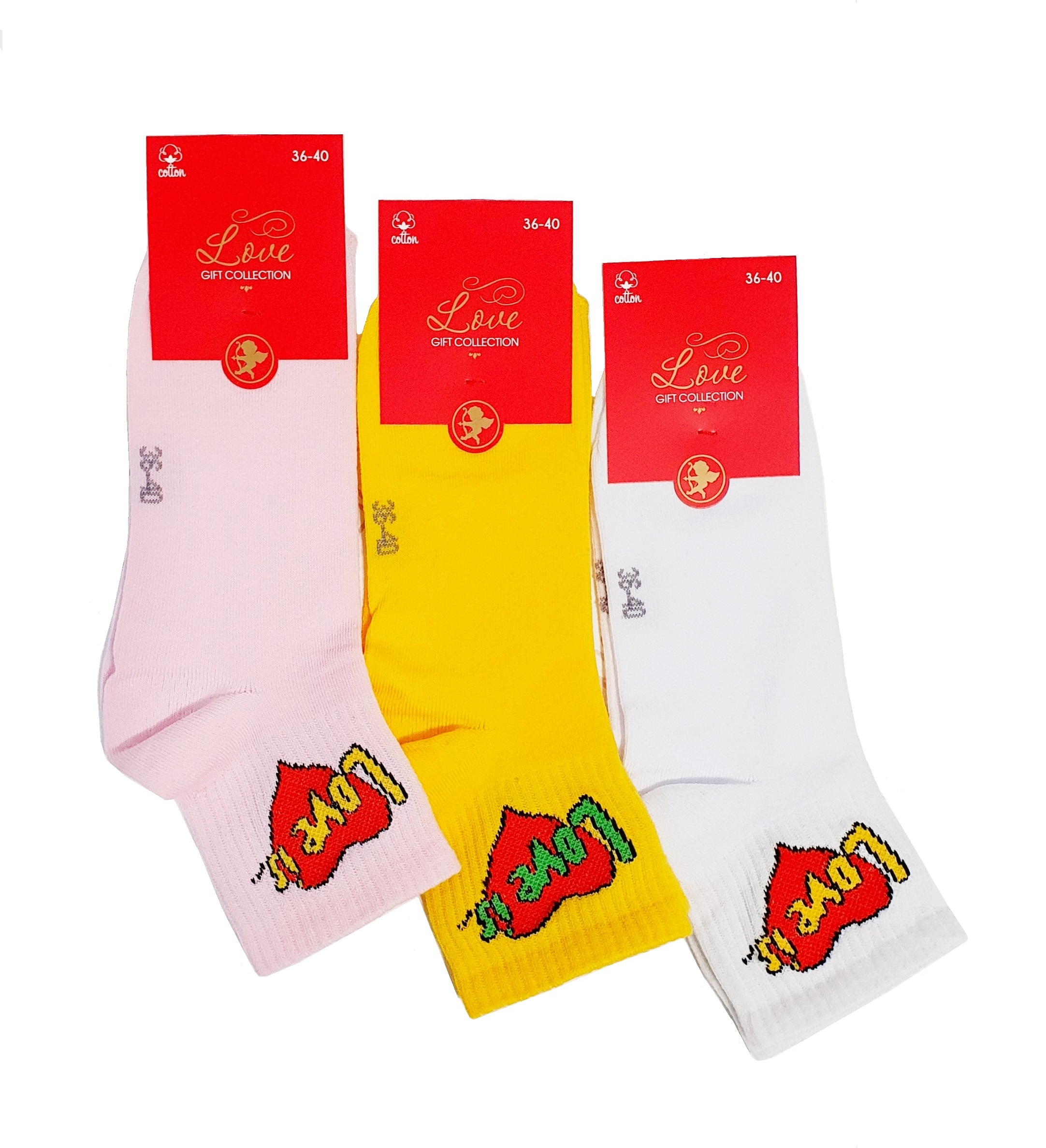 

Набір шкарпеток Super Socks Love is 3 пари р. 36-40 (S105)