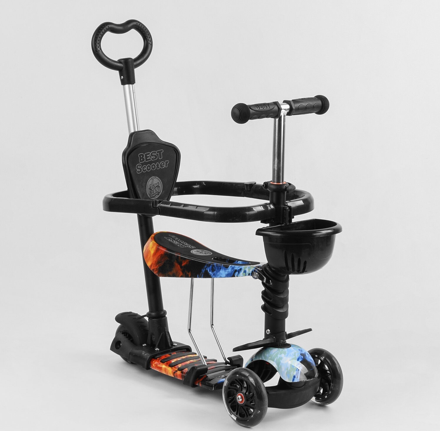 

Самокат 5 в 1 Best Scooter 5203 Black (5203)
