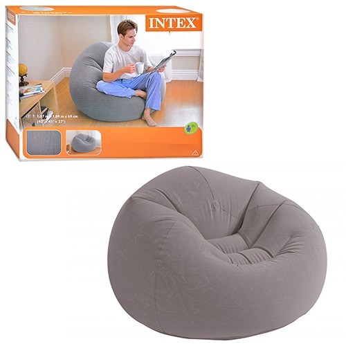 

Велюр кресло Intex Beanless Bag Chair 68579 107х104х69 см