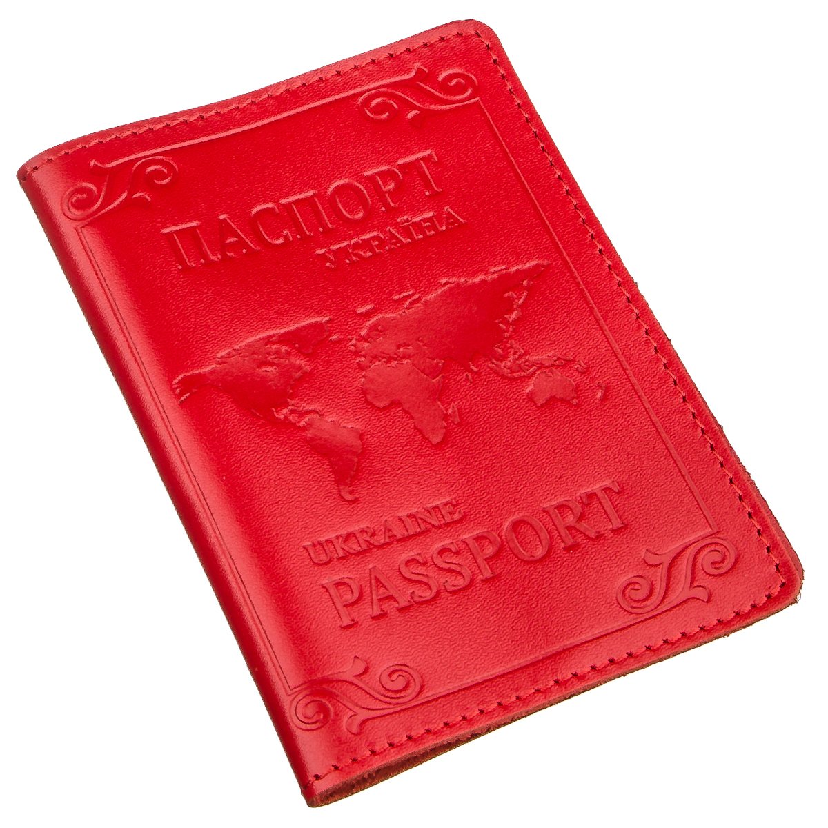 

Обложка на паспорт кожаная SHVIGEL 9,5х13 см (acs0015791) Красный